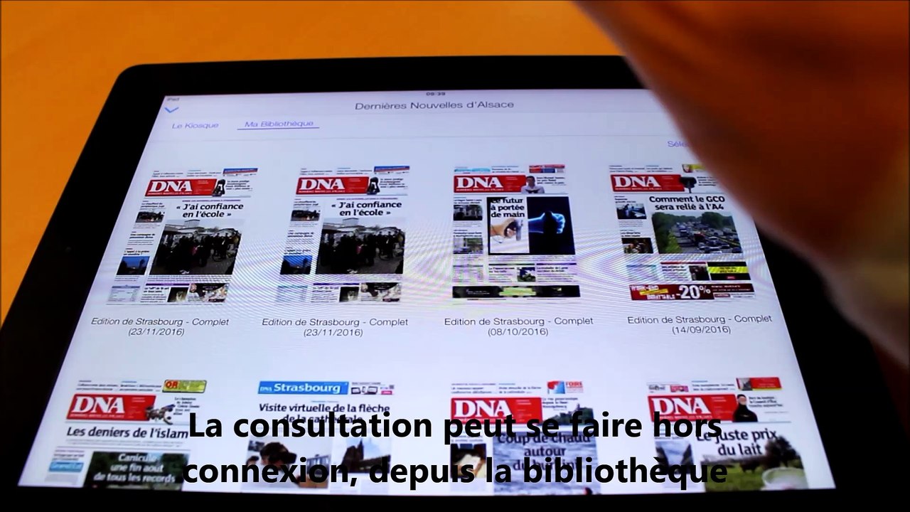 DNA Consultat du format liseuse sur tablette