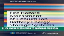 [PDF] Epub Fire Hazard Assessment of Lithium Ion Battery Energy Storage Systems (SpringerBriefs in
