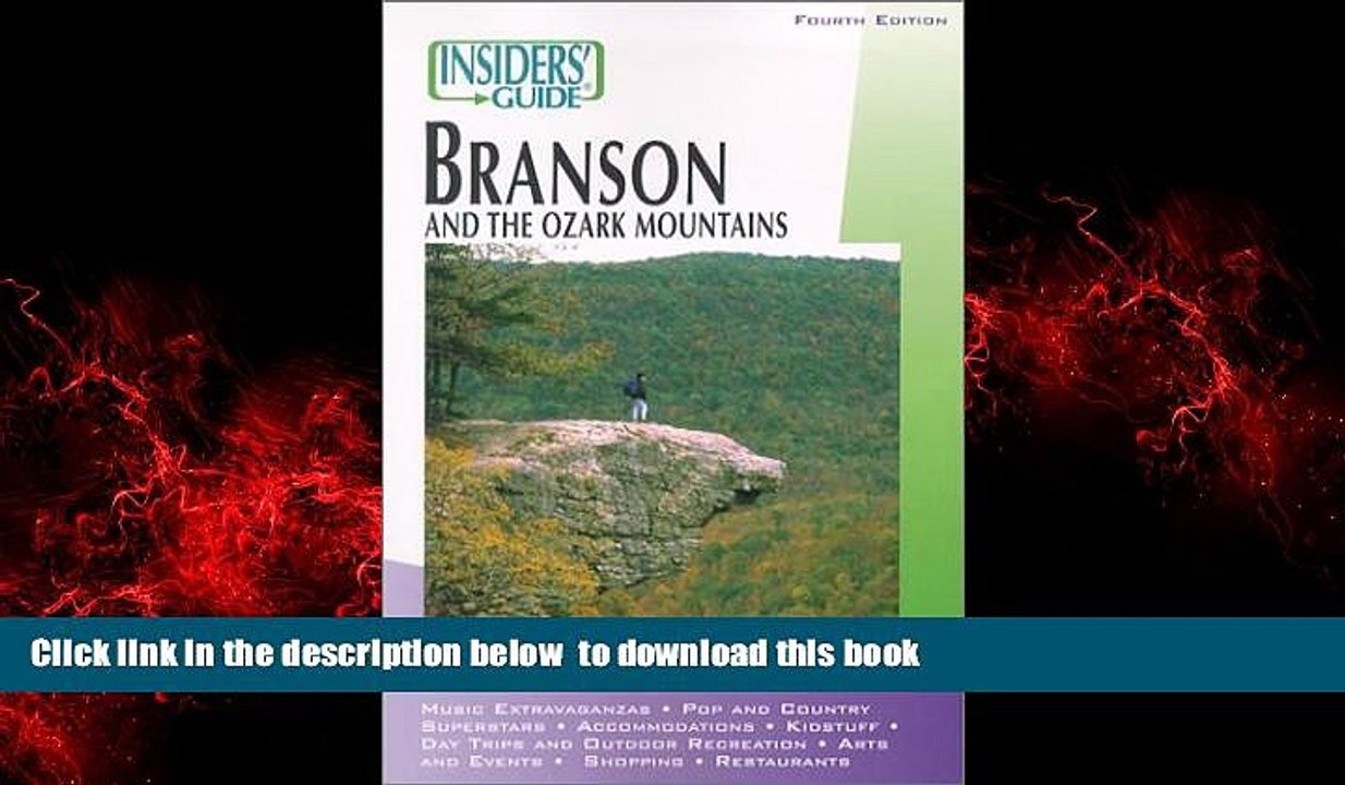 Best books  Insiders  Guide to Branson and the Ozark Mountains, 4th (Insiders  Guide Series) BOOK
