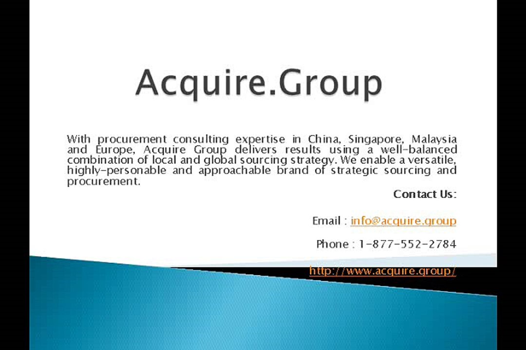 ACQUIRE.GROUP - sourcing strategy - ACQUIRE.GROUP