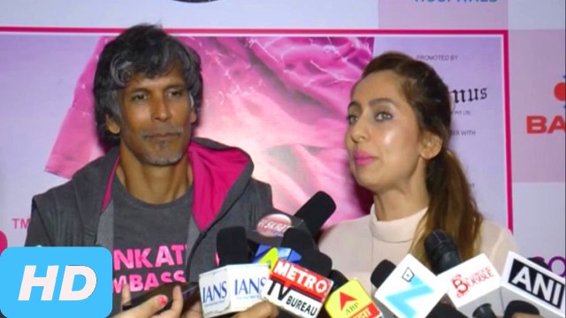 Milind Soman And Anusha Dandekar Launch The 5th Edition Of PINKATHON