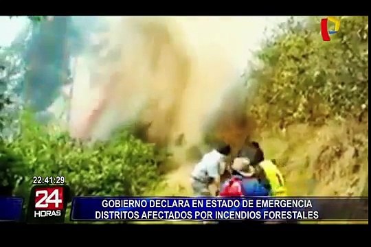 Declaran en emergencia zonas afectadas por incendios forestales