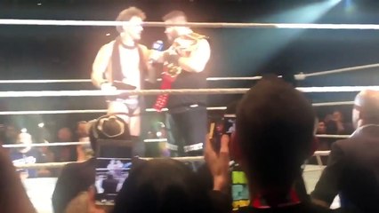 'Seth Rollins' Crashes birthday Gift On Chris Jericho & Kevin Owens - WWE Live Berlin 22/11/2016 HD