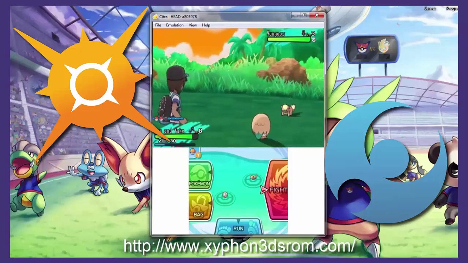 Pokémon Sun and Moon 3DS Battle Gameplay {Download in Description} CIA ROM  - video Dailymotion