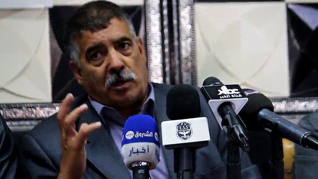 جانب من الندوة الصحفية التي عقدها النادي اليوم