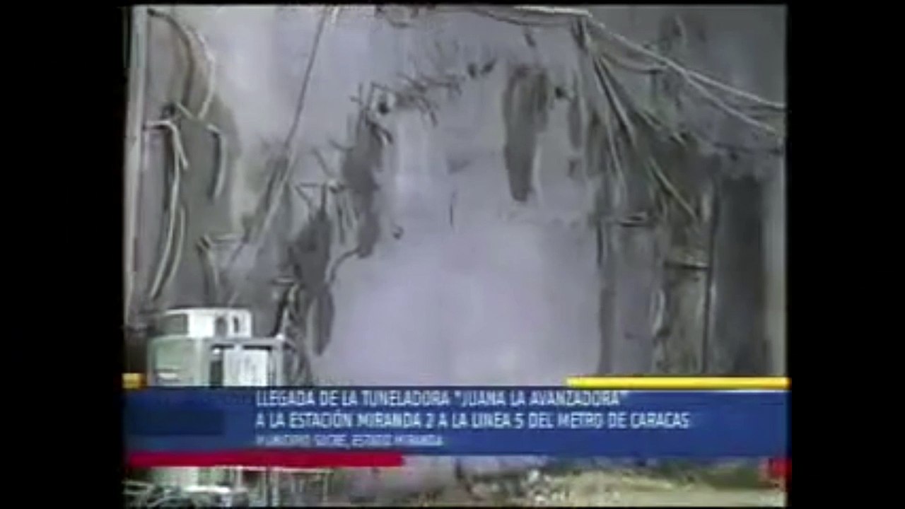 Construcción del túnel de la primera fase de la Línea 5 del Metro de Caracas (Bello Monte – Miranda II)