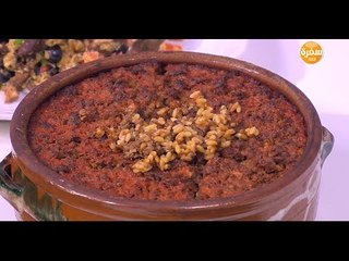 طاجن لسان عصفور باللحمة المفرومة  | نجلاء الشرشابي