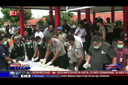Polda Riau Musnahkan Barang Bukti Sabu 19,8 Kg