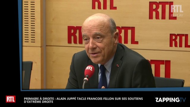 Primaire à droite : Alain Juppé tacle François Fillon sur ses soutiens d’extrême droite
