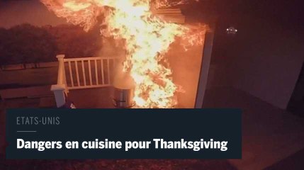Une vidéo montre le danger explosif d'une rencontre entre une dinde et de l'huile chaude