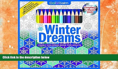 READ book Winter Dreams Christmas Adult Coloring Book Set With Colored Pencils, Pencil Sharpener