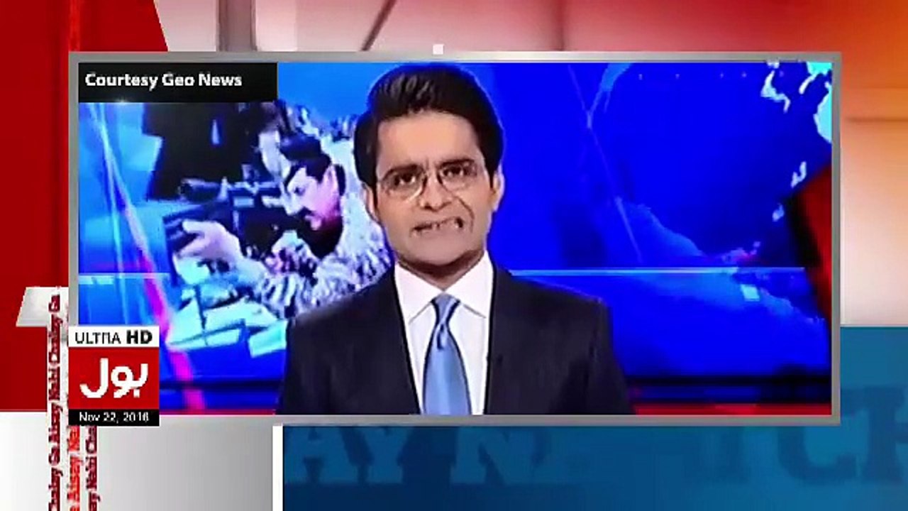Aamir Liaqat Bashing Shahzed Khanzada For Defaming Pak Army
