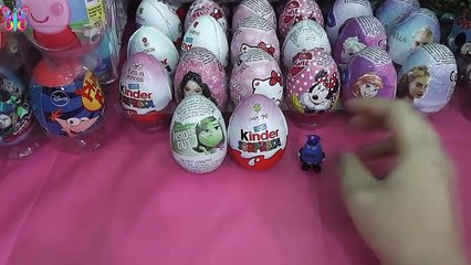 huevos sorpresa de inside out, del reves, intensamente de disney y huevos sorpresa kinder para niños