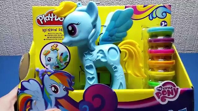 Play Doh Rainbow Dash My Little Pony Style Salon Playset Review PlayDough Salon Branché 2