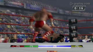 Goldberg vs John Cena vs Brock Lesnar vs The Rock - Fatal 4 Match - Gameplay in HD