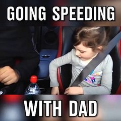 Check the Happiness on Little Girl’s Face When He Asked Her Father To Driver Car Faster