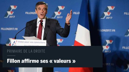 Fillon ne "s'excuse pas d'avoir des valeurs"