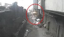 Bayrampaşa'daki fabrika yangınının çıkış anı kamerada