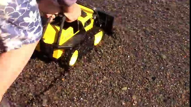Construction Trucks for Kids - Beach Playtime - JackJackPlays Tahoe Vacation 6 - Tonka Bulldozer