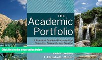 Deals in Books  The Academic Portfolio: A Practical Guide to Documenting Teaching, Research, and