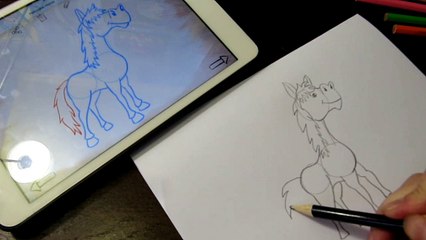 How to draw Hay Day Palomino horse Как рисовать лошадь из игры Hay Day