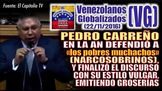 Estas fueron las vulgaridades que dijo Pedro Carreño en la Asamblea Nacional