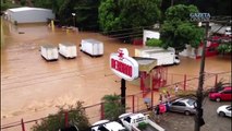 Inundação atinge empresas em Colatina