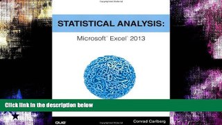FAVORIT BOOK Statistical Analysis: Microsoft Excel 2013 BOOOK ONLINE