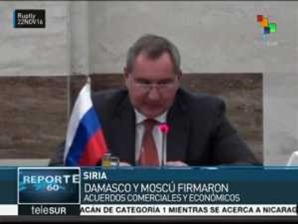 Rusia y Siria firman acuerdos de cooperación bilateral