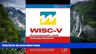 Deals in Books  WISC-V Assessment and Interpretation: Scientist-Practitioner Perspectives