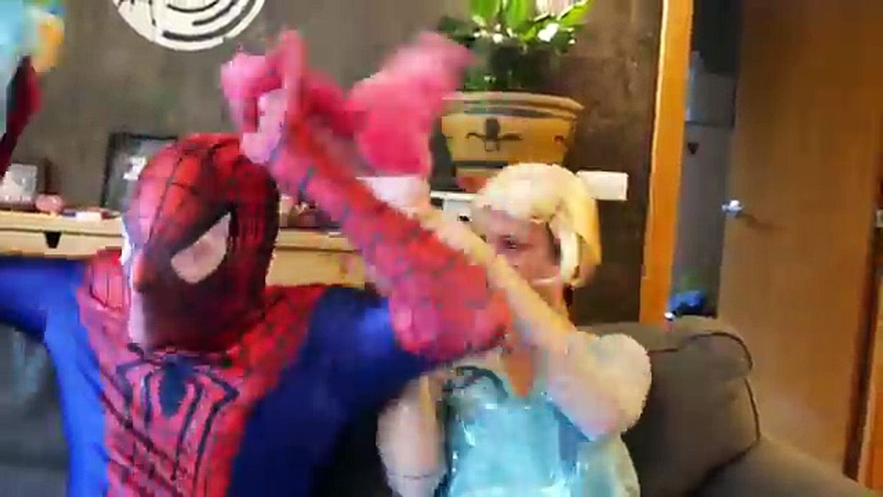 Spiderman Become Spider vs Joker Pranks! w/ Frozen Elsa, Pink Spidergirl & Funny Superhero