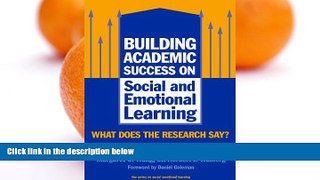 Deals in Books  Building Academic Success on Social and Emotional Learning: What Does the Research