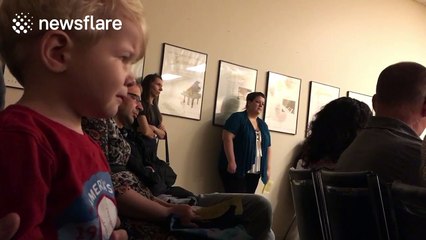 Toddler has emotional reaction to hearing Beethoven's Moonlight Sonata on piano