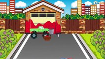 Lehrreicher Zeichentrickfilm.Traktor, Bagger und Lastwagen. Lernen und bauen. Autos für Ki