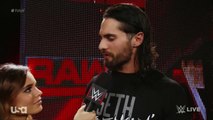 Charly Caruso, Chris Jericho, Seth Rollins and Kevin Owens Backstage Segment