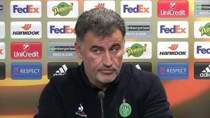 Download Video: Foot - Ligue Europa - ASSE : Galtier ne vise pas le 0-0