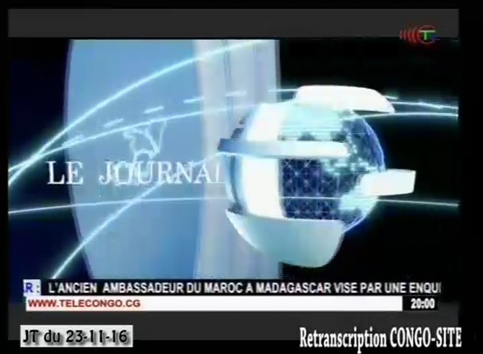 Journal de 20h TVCongo du mercredi 23 septembre 2016 -By Congo-Site