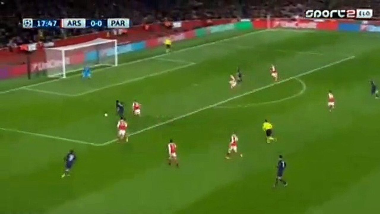 Edinson Cavani Goal HD - Arsenal 0-1 PSG 23.11.2016 HD