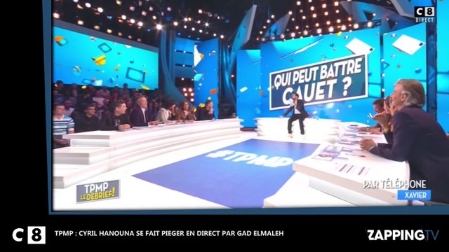 TPMP : Cyril Hanouna piégé par Gad Elmaleh en direct, fou rire sur le plateau (Vidéo)