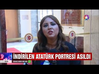 Meclis'te indirilen Atatürk Portresini CHP'li vekiller yerine geri taktılar