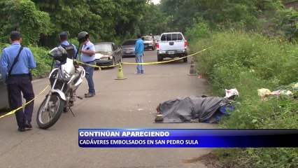 Continuan apareciendo cadaveres embolsados