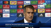 Şenol Güneş Maç Sonu Açıklamaları  Beşiktaş - Benfica 3-3