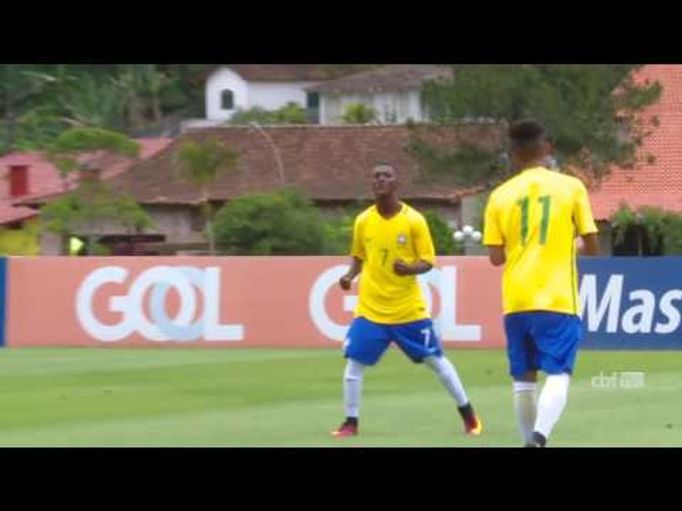 Confira os gols do primeiro amistoso entre Brasil Sub-17 3 x 4 Inglaterra, na Granja Comary