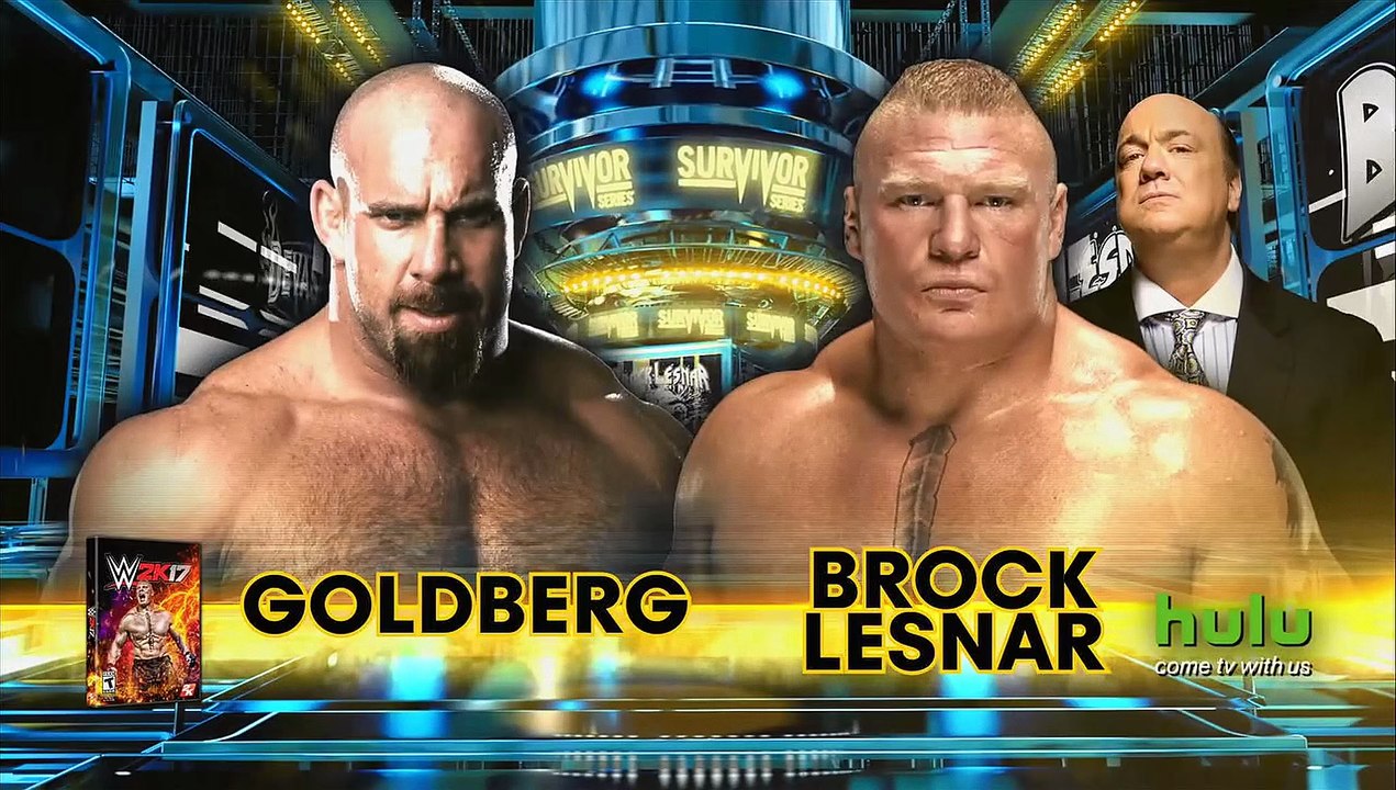 Bill Goldberg vs Brock Lesnar - Survivor Series 2016 | 2K | Full Length Video