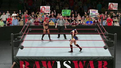 WWE 2K17 wonder woman v eva marie