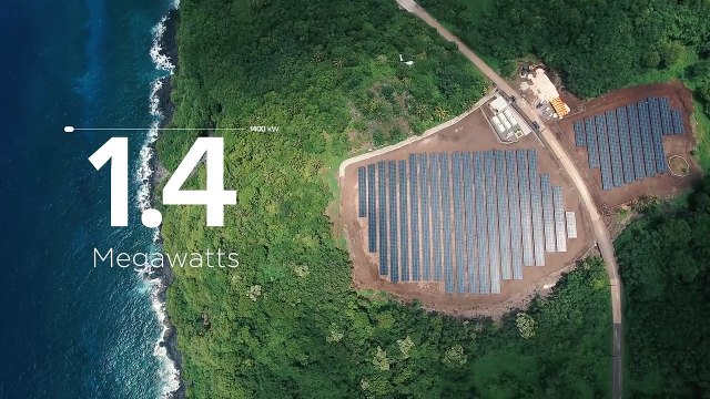 Tesla electrifica isla con energía solar