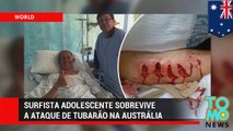 Surfista adolescente sobrevive a ataque de tubarão na Austrália.