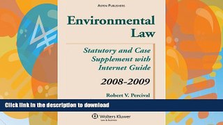 READ  Environmental Law Statutory Supp 2008-2009 FULL ONLINE