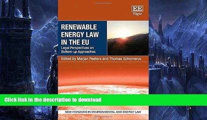 READ  Renewable Energy Law in the EU: Legal Perspectives on Bottom-Up Approaches (New Horizons in