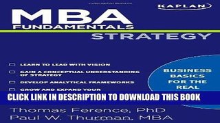 EPUB MBA Fundamentals Strategy (Kaplan Test Prep) PDF Online